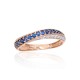 Gold Diamond and Sapphire Ring “Roxana V”