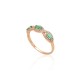 Gold Diamond and Emerald Ring “Athena X”