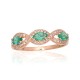 Gold Diamond and Emerald Ring “Athena X”