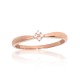 Gold Cubic Zirconia Ring “Solitaire III”