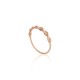 Gold Cubic Zirconia Ring “The Shine Of The Waves”