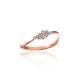 Gold Cubic Zirconia Ring “Morning Spark”