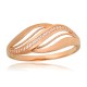 14K Red Gold Cubic Zirconia Ring “Tidal Rhythm”