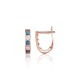 Gold Cubic Zirconia Earrings “Confetti XI”