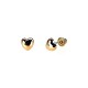 14K Red Gold Stud Earrings “Amor IX”