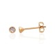 14K Yellow Gold Cubic Zirconia Stud Earrings “Bridget II”