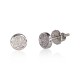 14K White Gold Diamond Stud Earrings “Perfection IX”