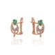 Gold Diamond and Emerald Earrings “Grotex V”