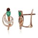Gold Diamond and Emerald Earrings “Grotex V”