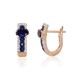 Gold Diamond and Sapphire Earrings “Eternity II”