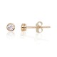 14K Yellow Gold Cubic Zirconia Stud Earrings “Juno Gold”