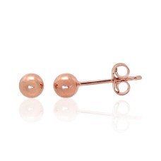 14K Red Gold Stud Earrings “Mollie XXX”