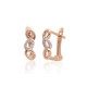 14K Red Gold Diamond Earrings “Vivienne”
