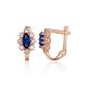 Gold Cubic Zirconia Earrings “Ferro XV”