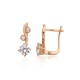Gold Cubic Zirconia Earrings “Juno Gold XXXI”