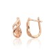 Gold Earrings “Lines of Infinity”