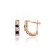Gold Cubic Zirconia Earrings “Confetti VIII”