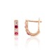 Gold Cubic Zirconia Earrings “Confetti IV”