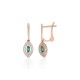 Gold Diamond and Emerald Earrings “Alexandria II”