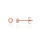 14K Red Gold Opalite Stud Earrings “Masterpiece III”