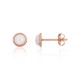 14K Red Gold Opalite Stud Earrings “Masterpiece II”