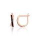 Gold Enamel Earrings “X - Factor”