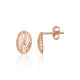 14K Red Gold Stud Earrings “Elysia”