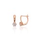 14K Red Gold Cubic Zirconia Earrings “Junona Gold XVIII”