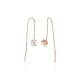 Gold Cubic Zirconia Earrings “Pure Balance”