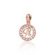 Gold Cubic Zirconia Letter Pendant “R”