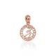 Gold Cubic Zirconia Letter Pendant “Z”