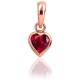 14K Red Gold Cubic Zirconia Pendant “Amor XI”