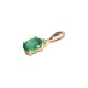 14K Red Gold Diamond and Emerald Pendant “Notika VI”