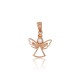 Gold Cubic Zirconia Pendant “Angel”