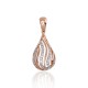 Gold Diamond Pendant “Golden Drop”