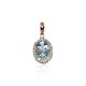 14K Red Gold Diamond and Topaz Pendant “Little Sun IV”