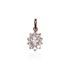 Gold Cubic Zirconia Pendant “Ferro”