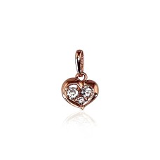Gold Cubic Zirconia Pendant “Amor VI”