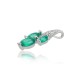 Gold Diamond and Emerald Pendant “Emerald Vine”