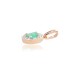 Gold Diamond and Emerald Pendant “Sofia VII”