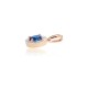 14K Red Gold Diamond and Sapphire Pendant “Sofia V”