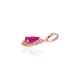 14K Red Gold Diamond and Ruby Pendant “Renaissance III”