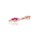 14K Red Gold Diamond and Ruby Pendant “Alexandria II”