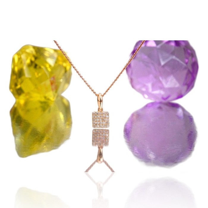 Gold Diamond Pendant “Solitaire”