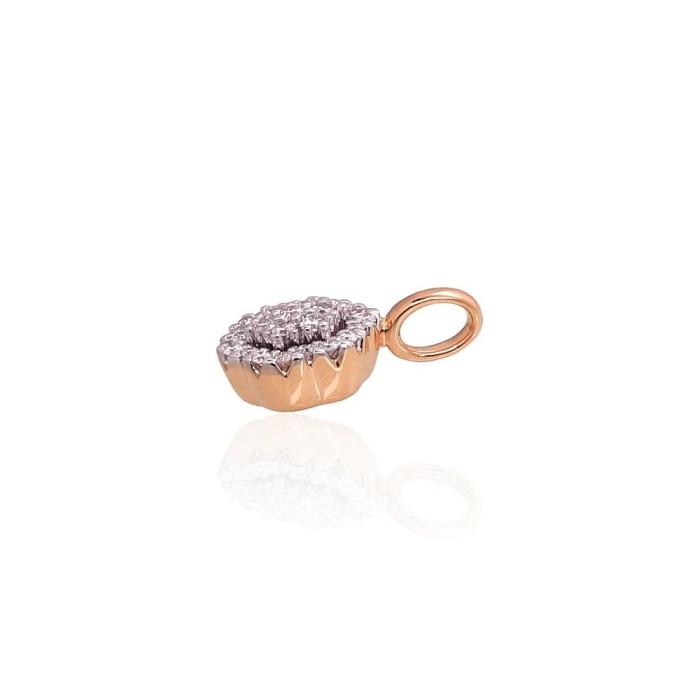 Gold Diamond Pendant “Diamond Flower”