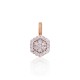 Gold Diamond Pendant “Diamond Flower”