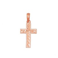 14K Red Gold Cross Pendant “Classic XX”