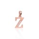 Gold Cubic Zirconia Letter Pendant “Z III”