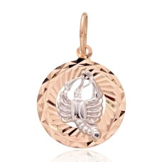 Auksinis zodiako ženklo pakabukas „Vėžys V“