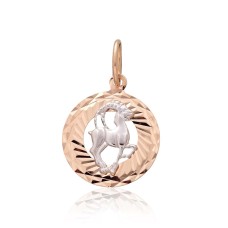 Auksinis zodiako ženklo pakabukas „Ožiaragis IV“